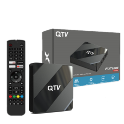 QTV Android 10 Set-Top-Box 2GB IPTV TV BOX 8GB Future TV Streaming Wifi Media