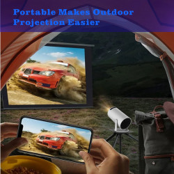 Portable mini format LCD projector 4K projector with Android system can be easily taken anywhere