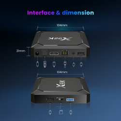 TV Box X98K 2GB/16GB Android 13 Smart TV Box Wifi Media Player für IPTV Streaming